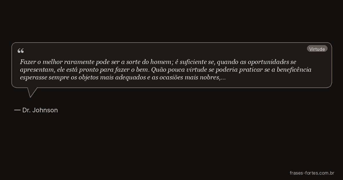 Frase de Dr. Johnson