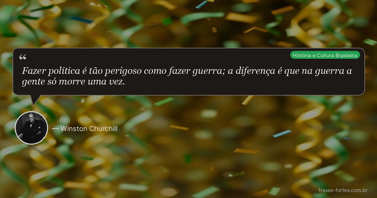 Frase de Winston Churchill