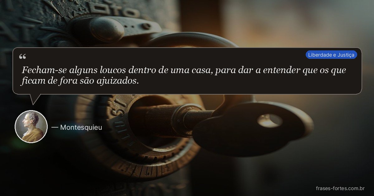 Frase de Montesquieu