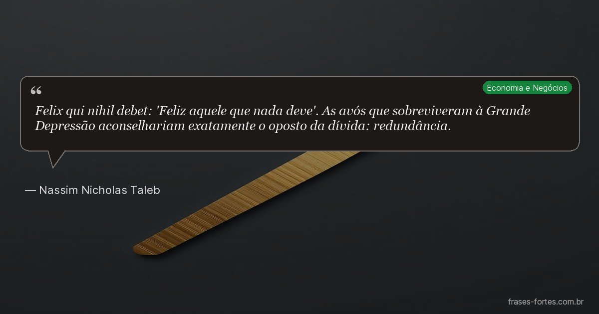Frase de Nassim Nicholas Taleb