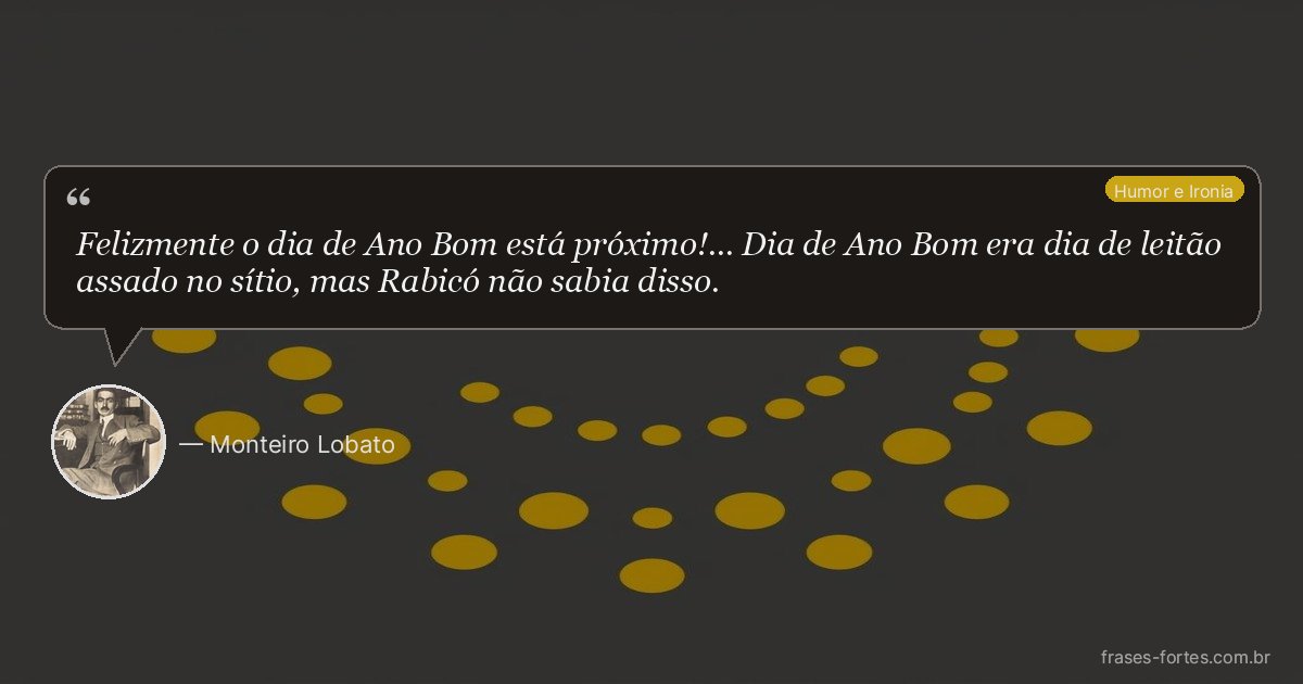 Frase de Monteiro Lobato