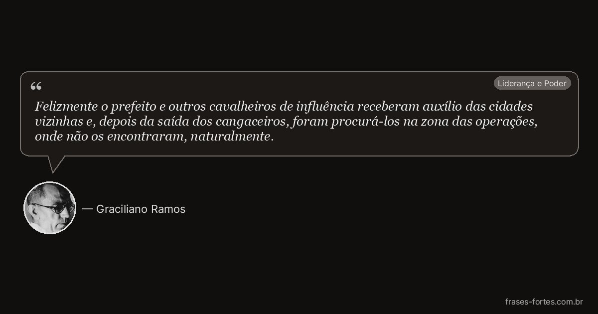 Frase de Graciliano Ramos