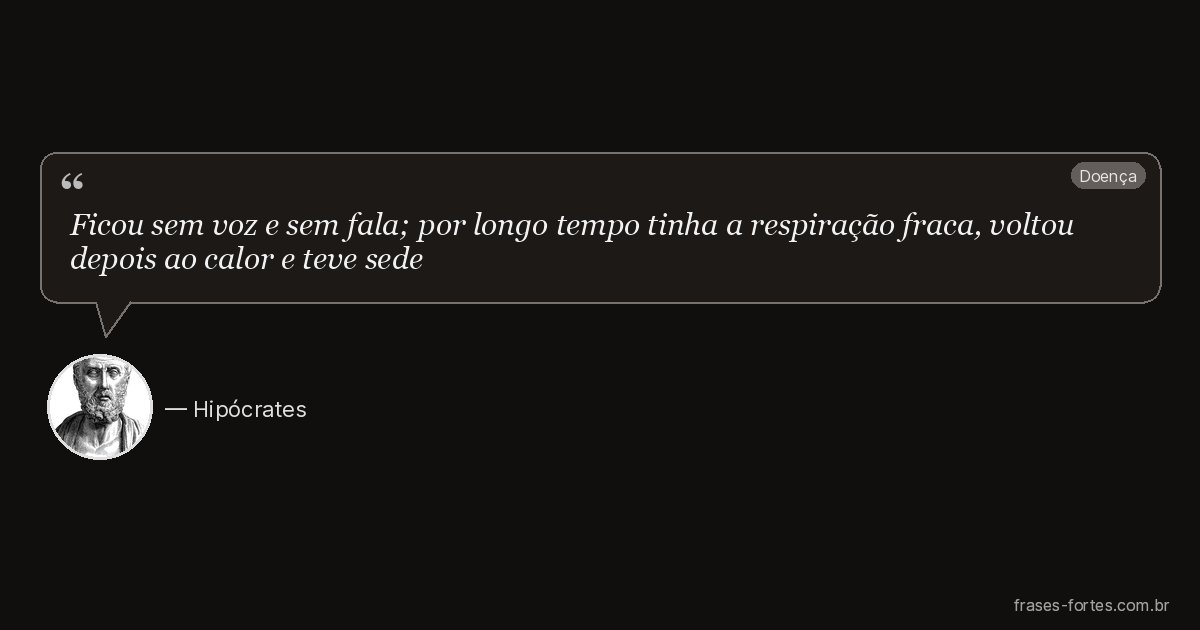 Frase de Hipócrates