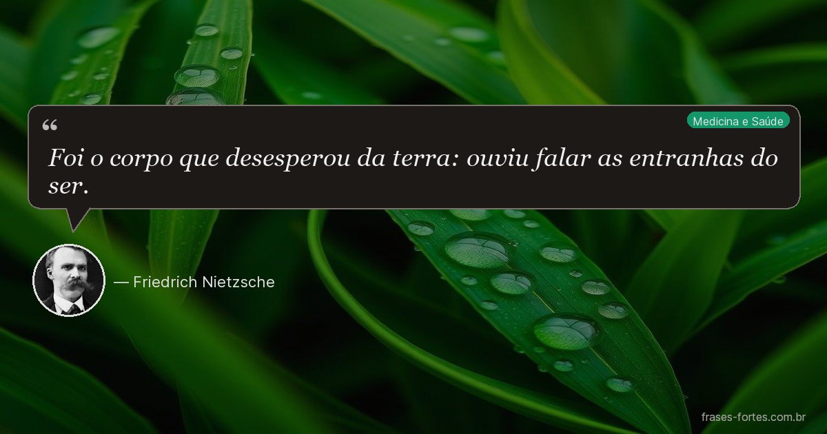 Frase de Friedrich Nietzsche