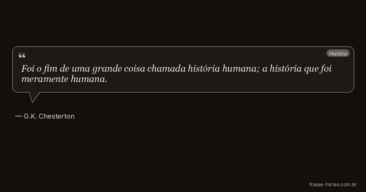 Frase de G.K. Chesterton