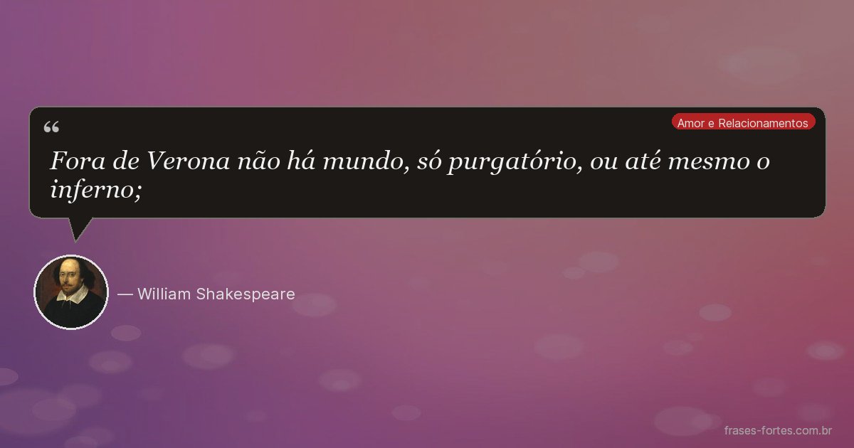 Frase de William Shakespeare
