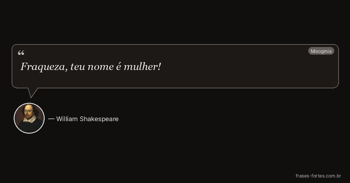 Frase de William Shakespeare
