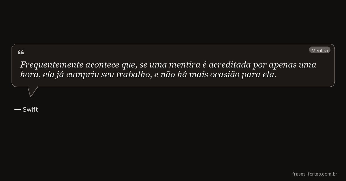 Frase de Swift