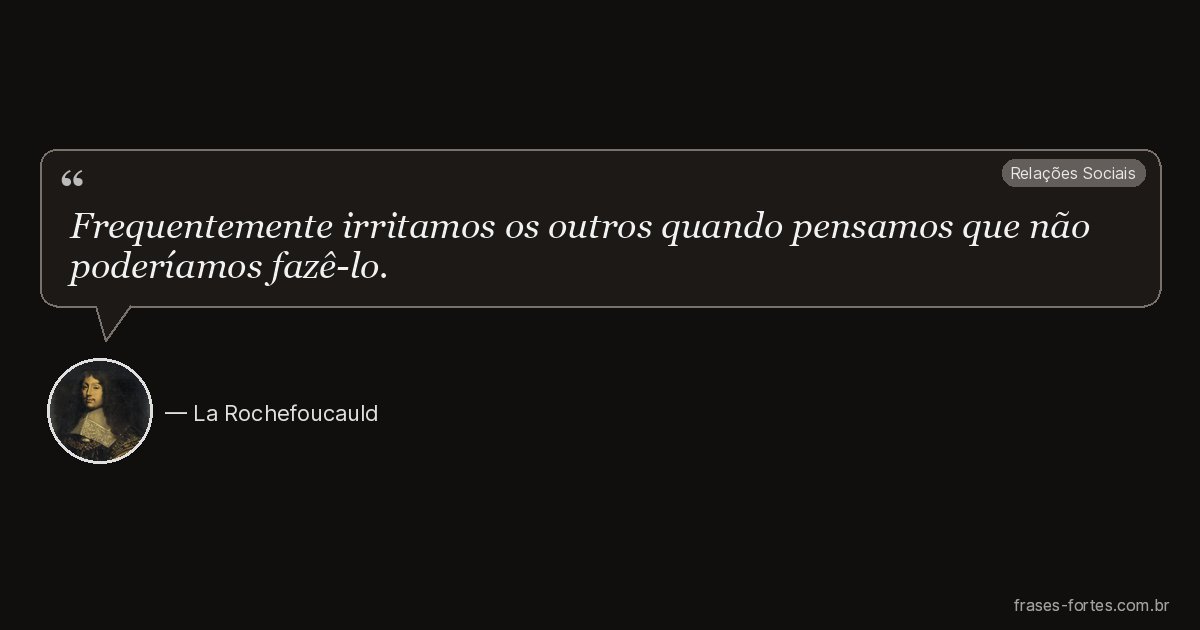 Frase de La Rochefoucauld