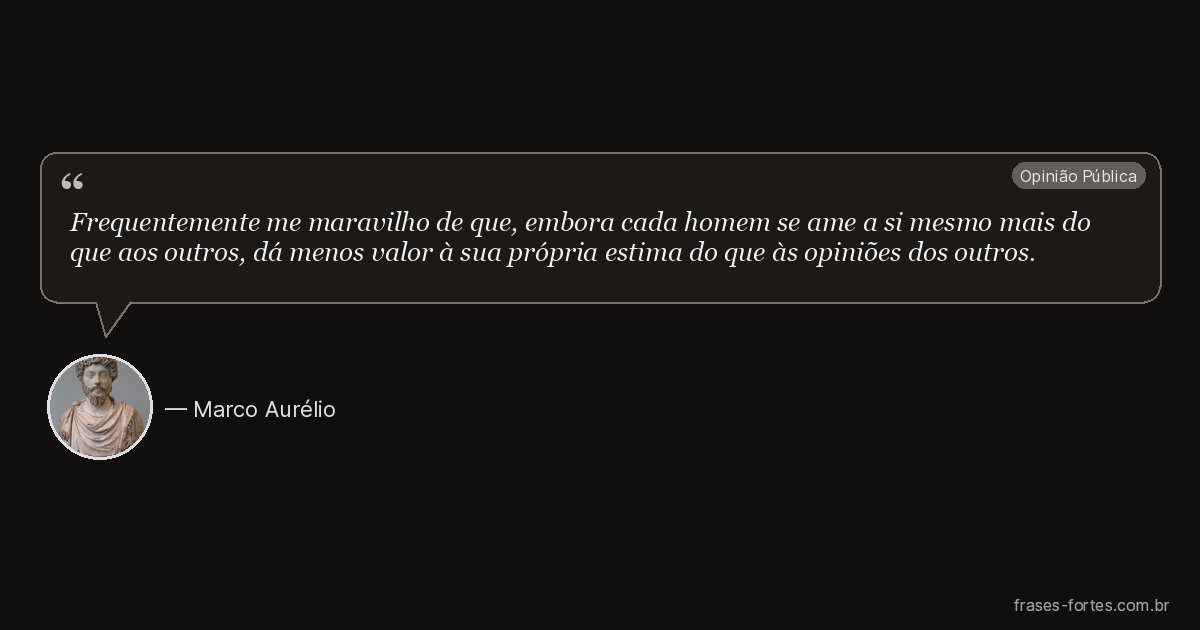 Frase de Marco Aurélio