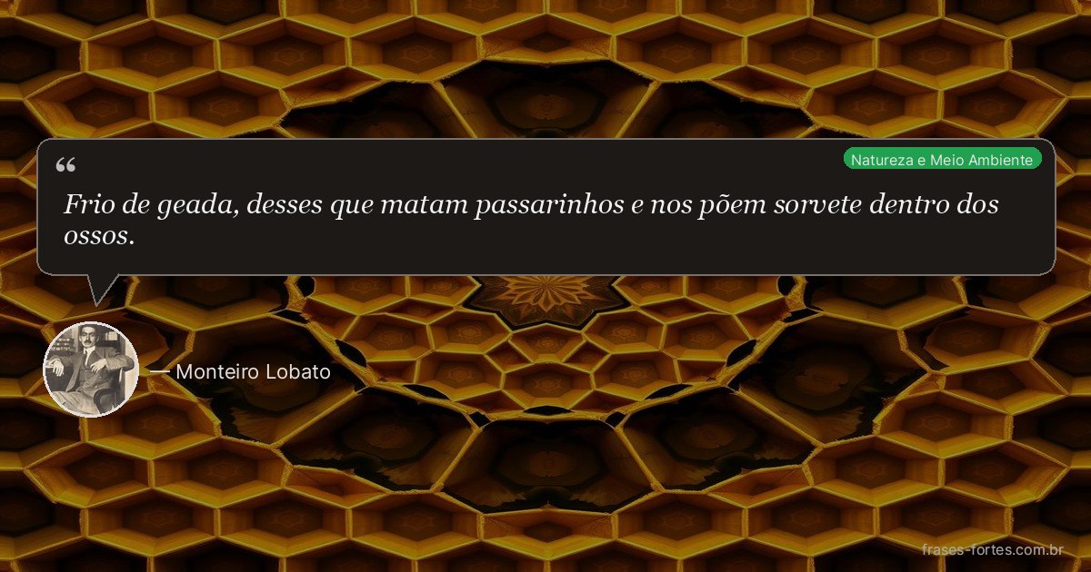 Frase de Monteiro Lobato