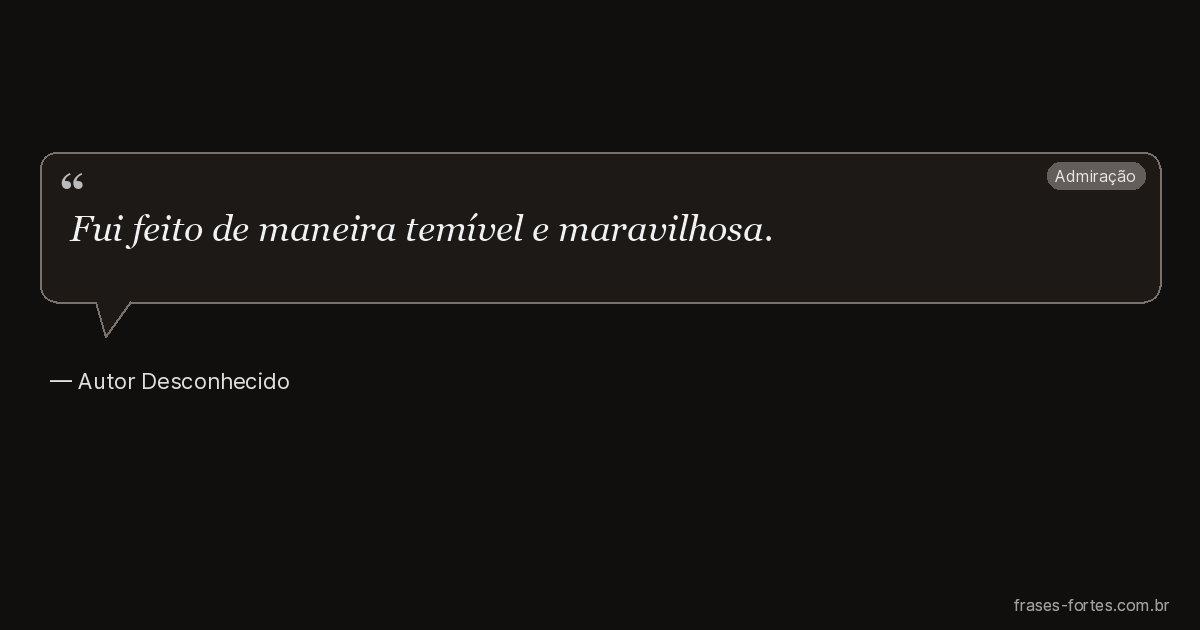 Frase de Autor Desconhecido