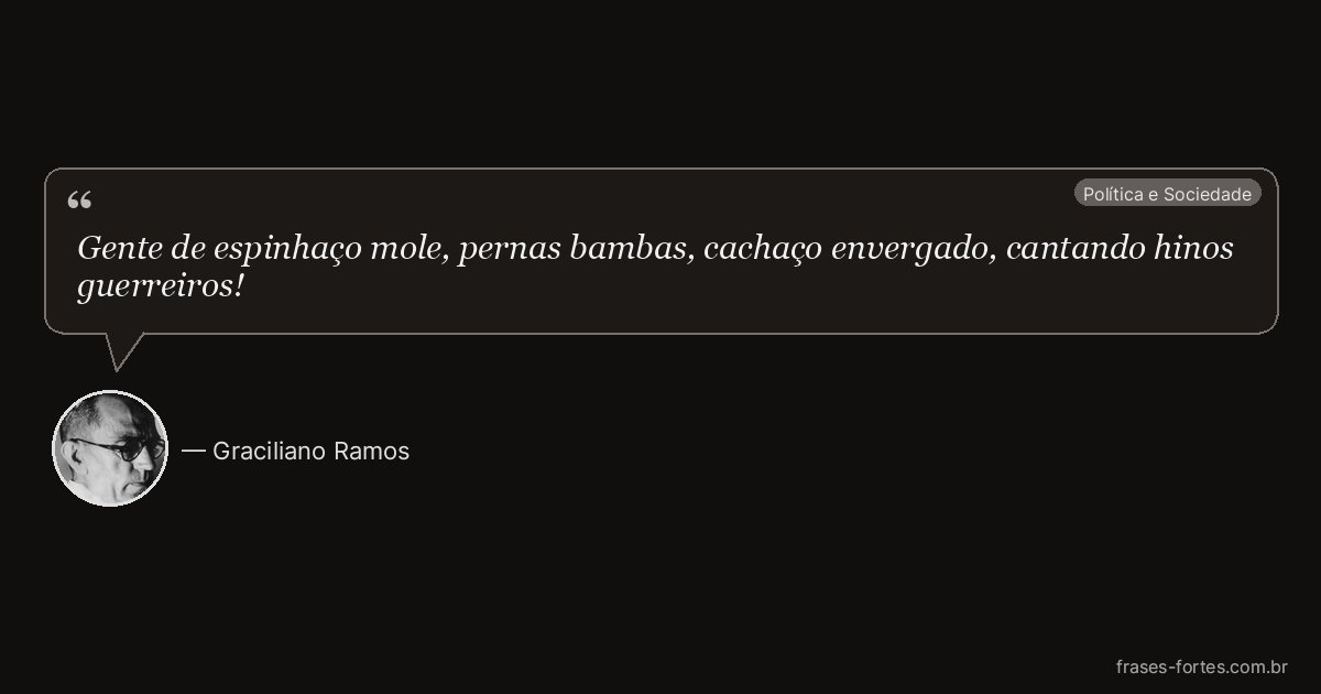 Frase de Graciliano Ramos