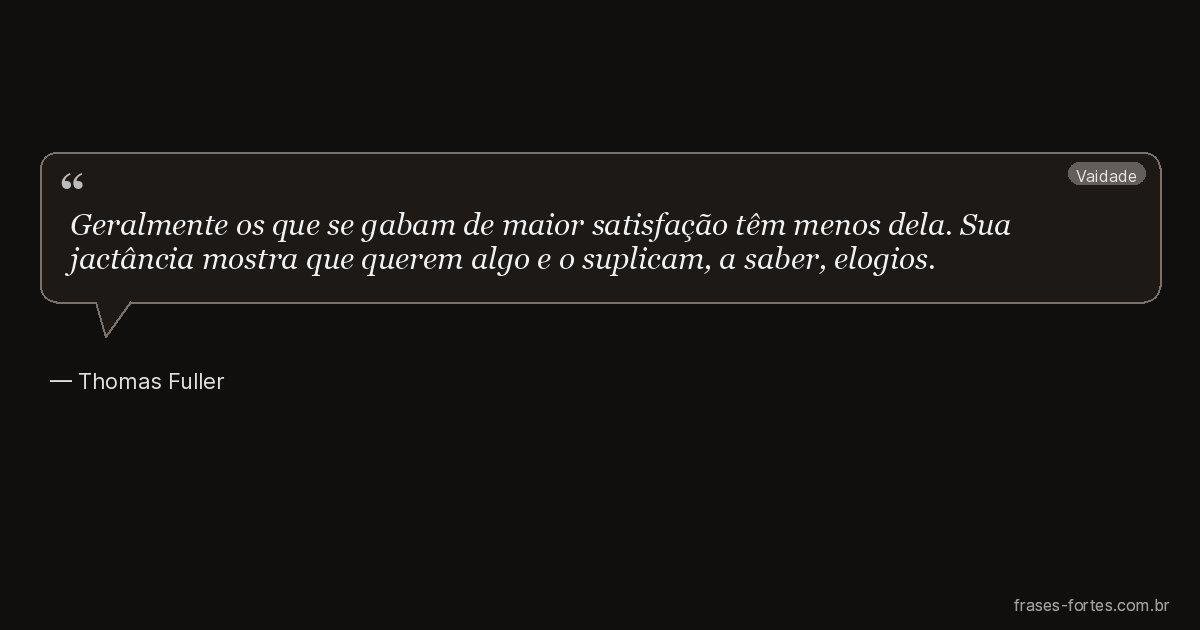 Frase de Thomas Fuller