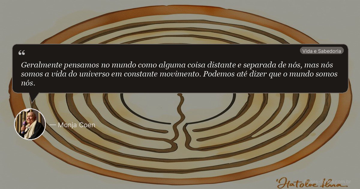 Frase de Monja Coen