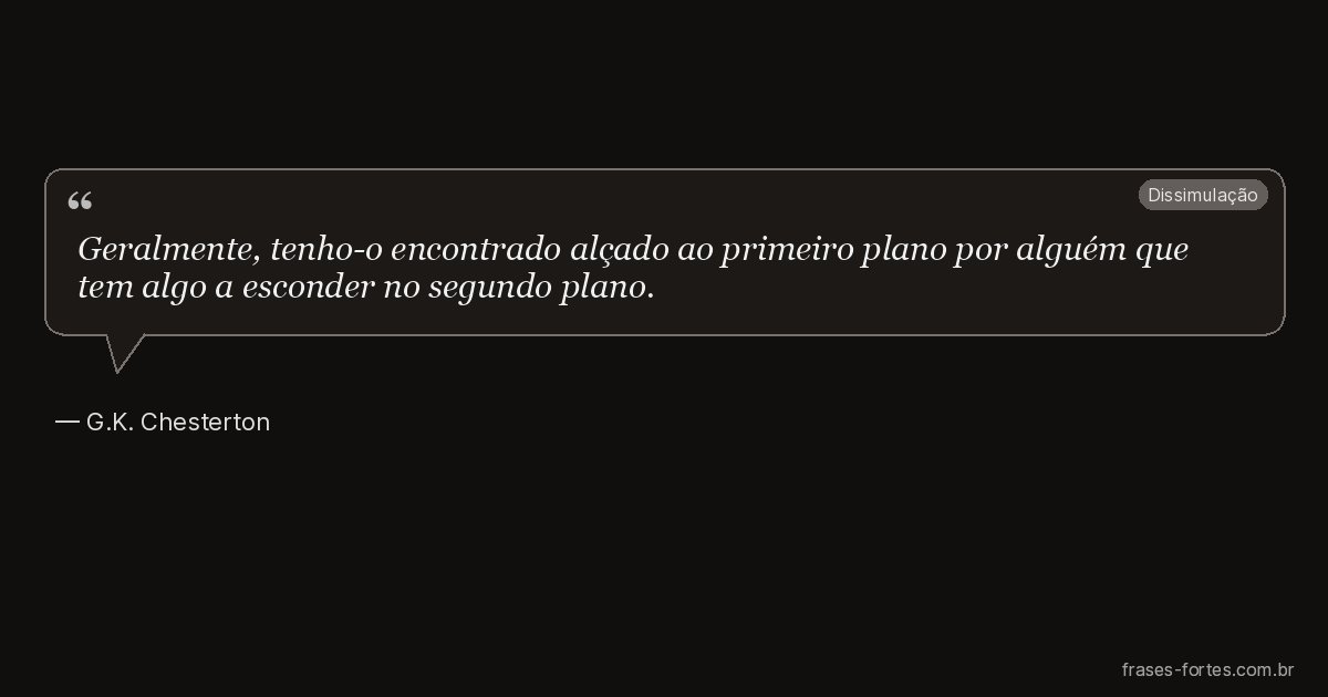Frase de G.K. Chesterton