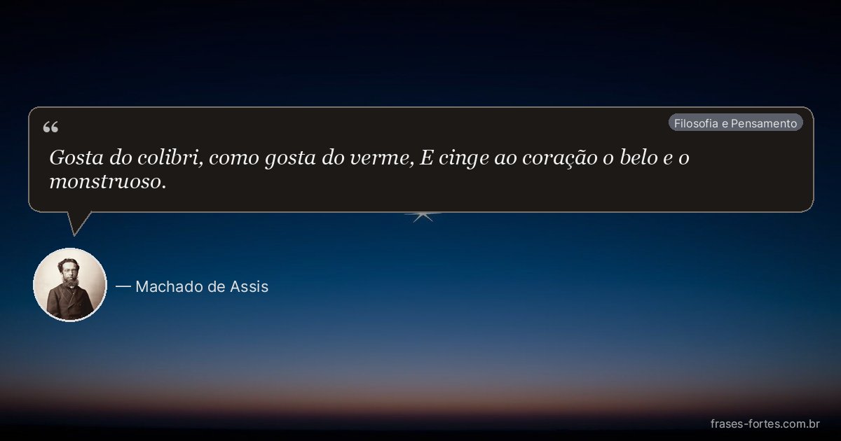 Frase de Machado de Assis