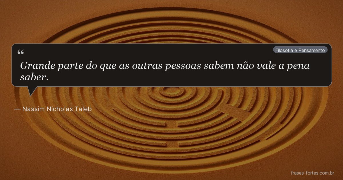 Frase de Nassim Nicholas Taleb