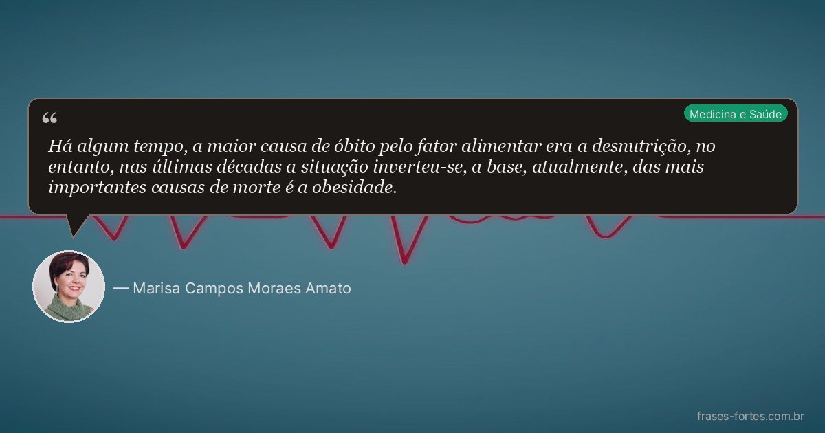 Frase de Marisa Campos Moraes Amato