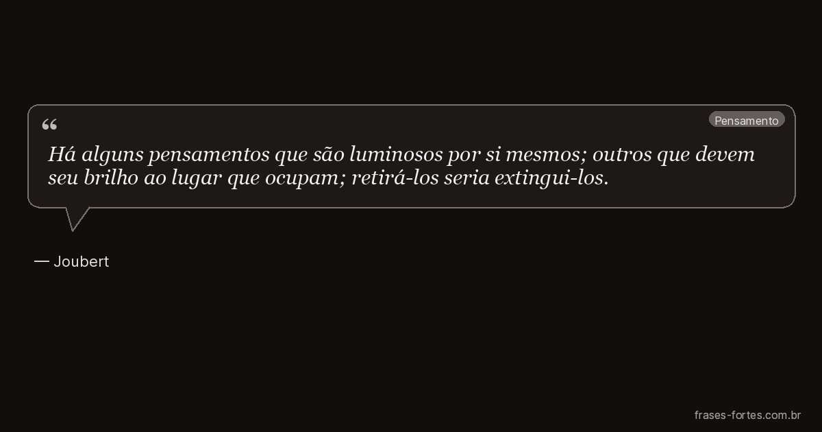Frase de Joubert
