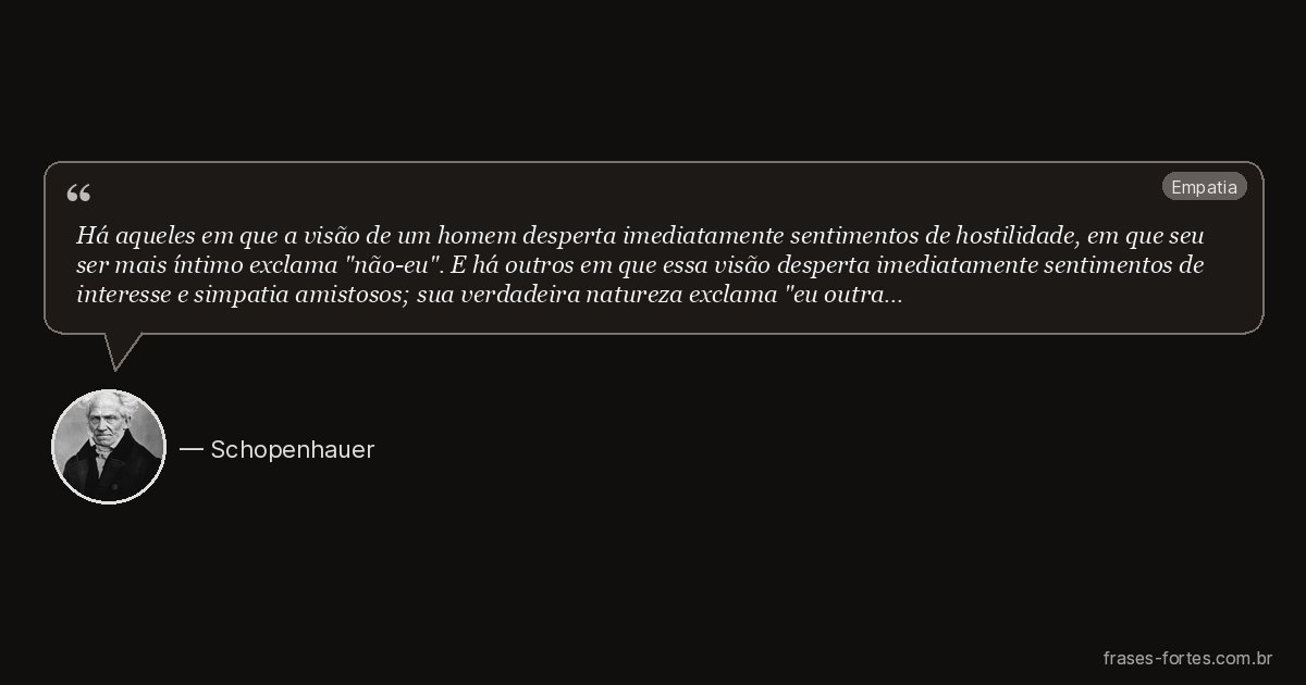 Frase de Schopenhauer