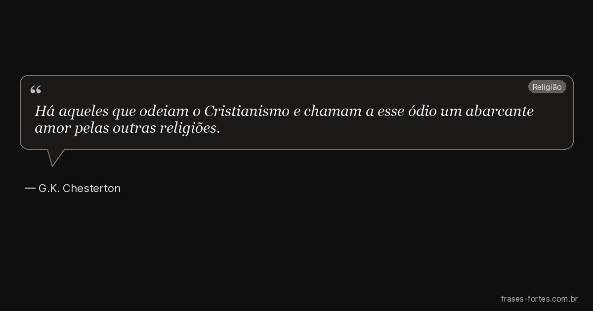 Frase de G.K. Chesterton