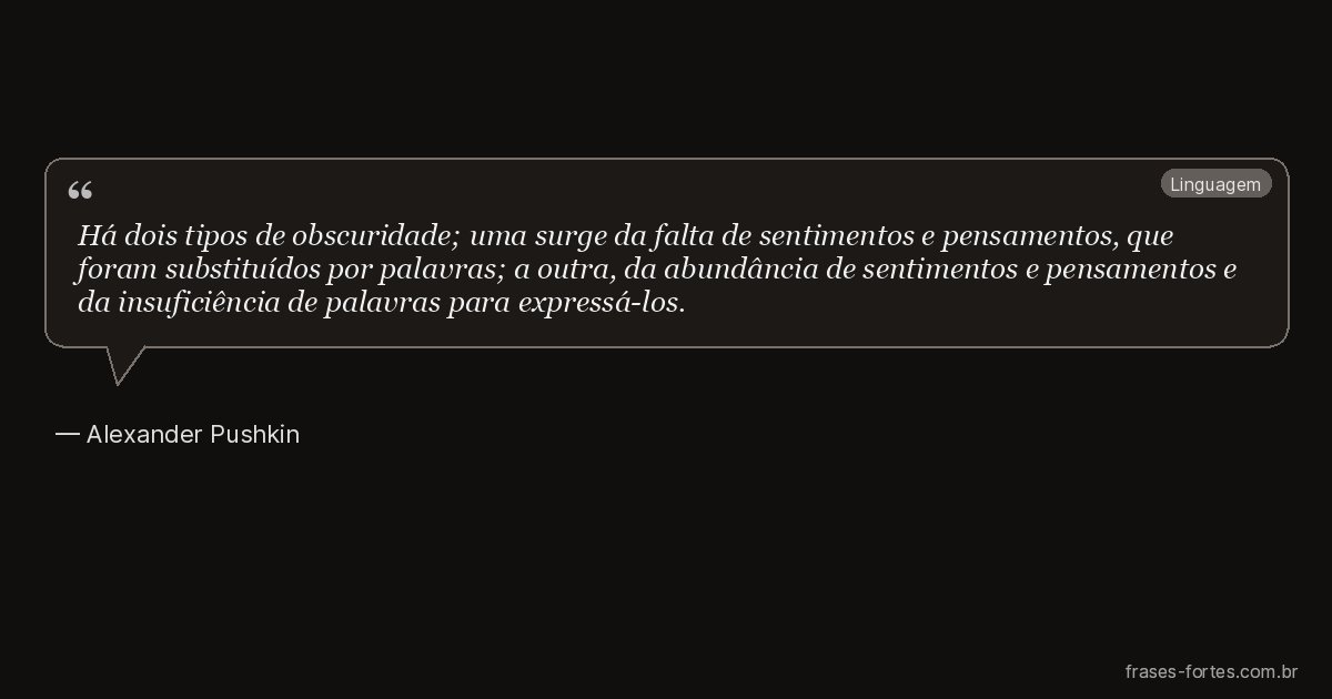 Frase de Alexander Pushkin
