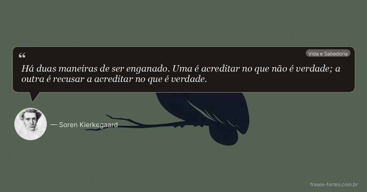 Frase de Soren Kierkegaard