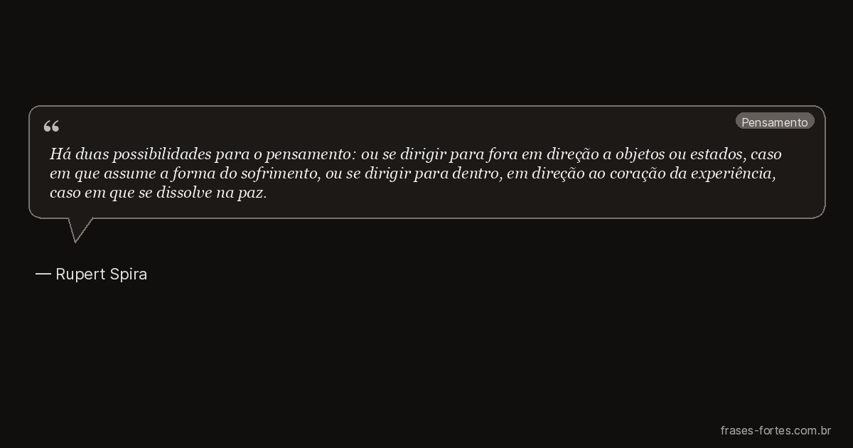 Frase de Rupert Spira