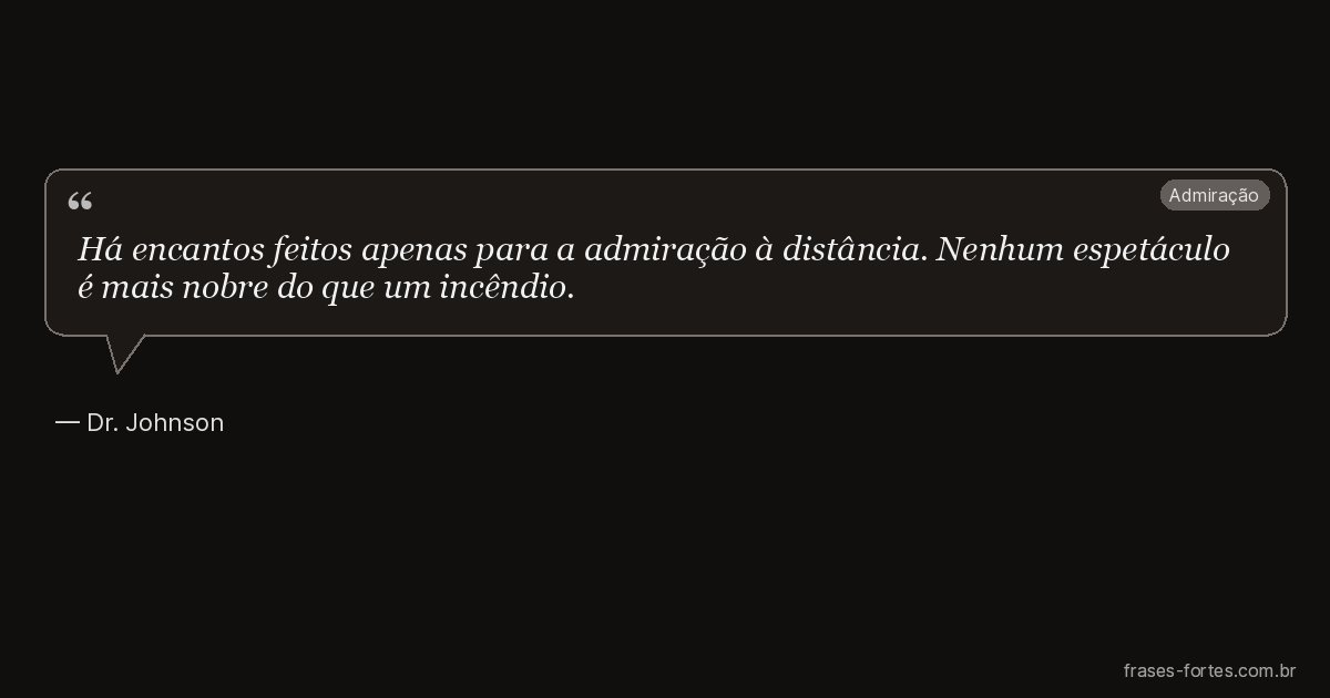 Frase de Dr. Johnson