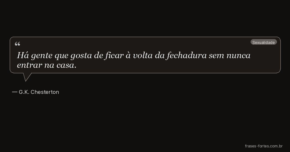 Frase de G.K. Chesterton