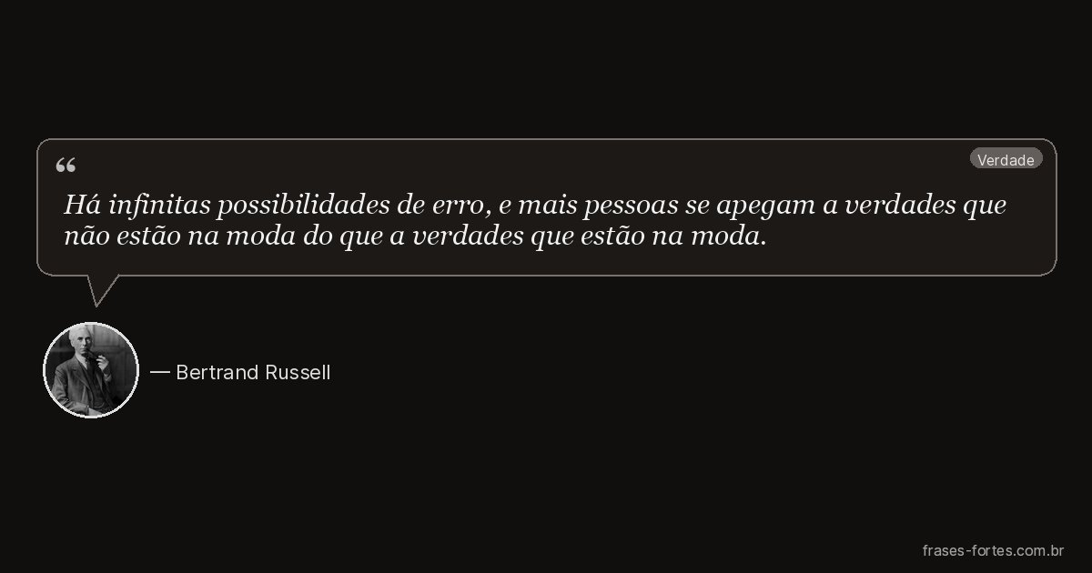 Frase de Bertrand Russell