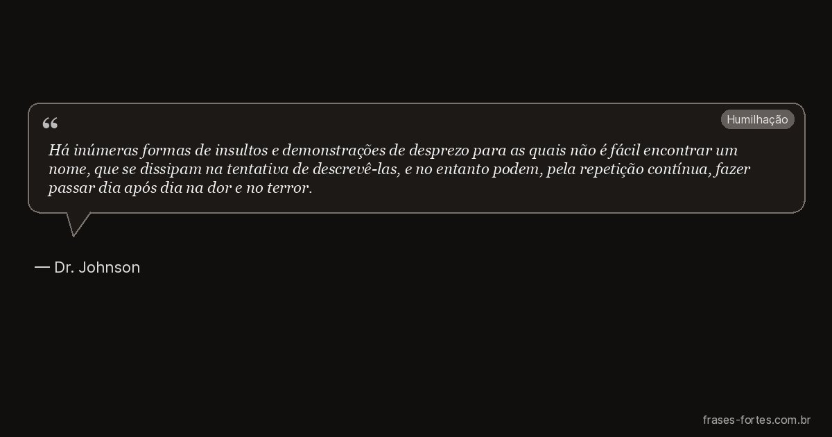 Frase de Dr. Johnson