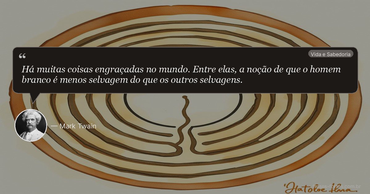 Frase de Mark Twain