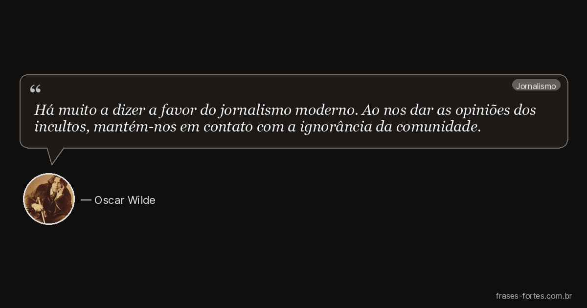 Frase de Oscar Wilde