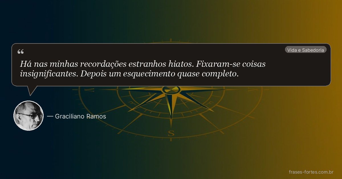 Frase de Graciliano Ramos