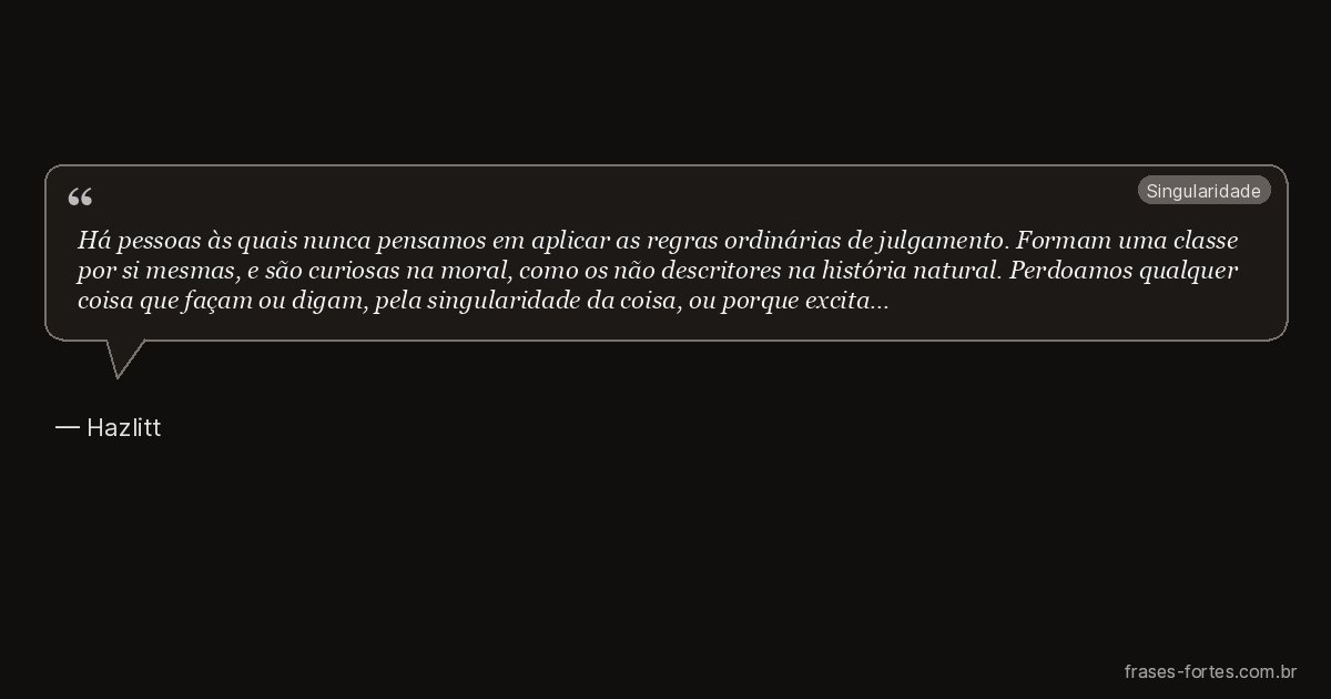 Frase de Hazlitt