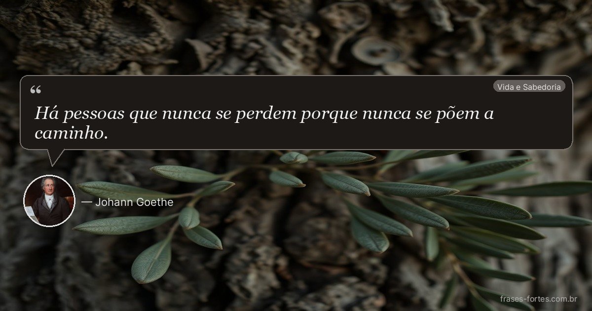 Frase de Johann Goethe