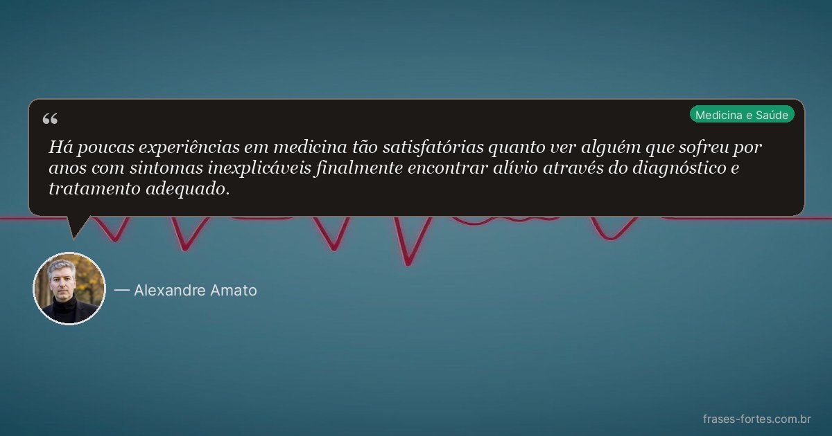 Frase de Alexandre Amato