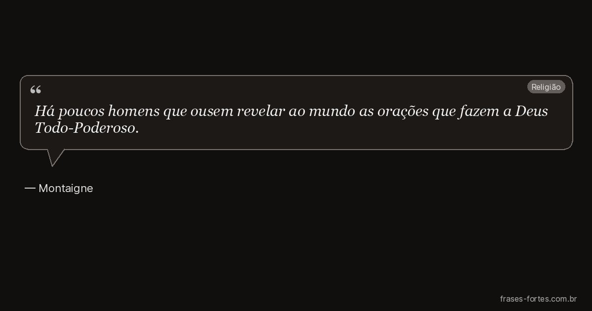 Frase de Montaigne