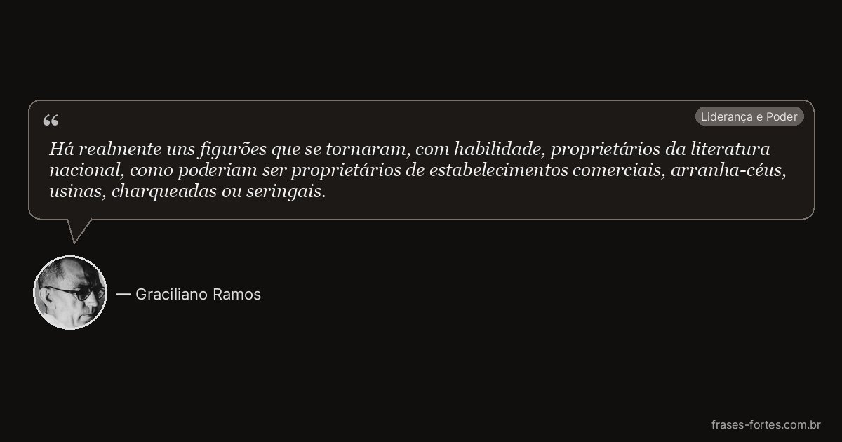Frase de Graciliano Ramos