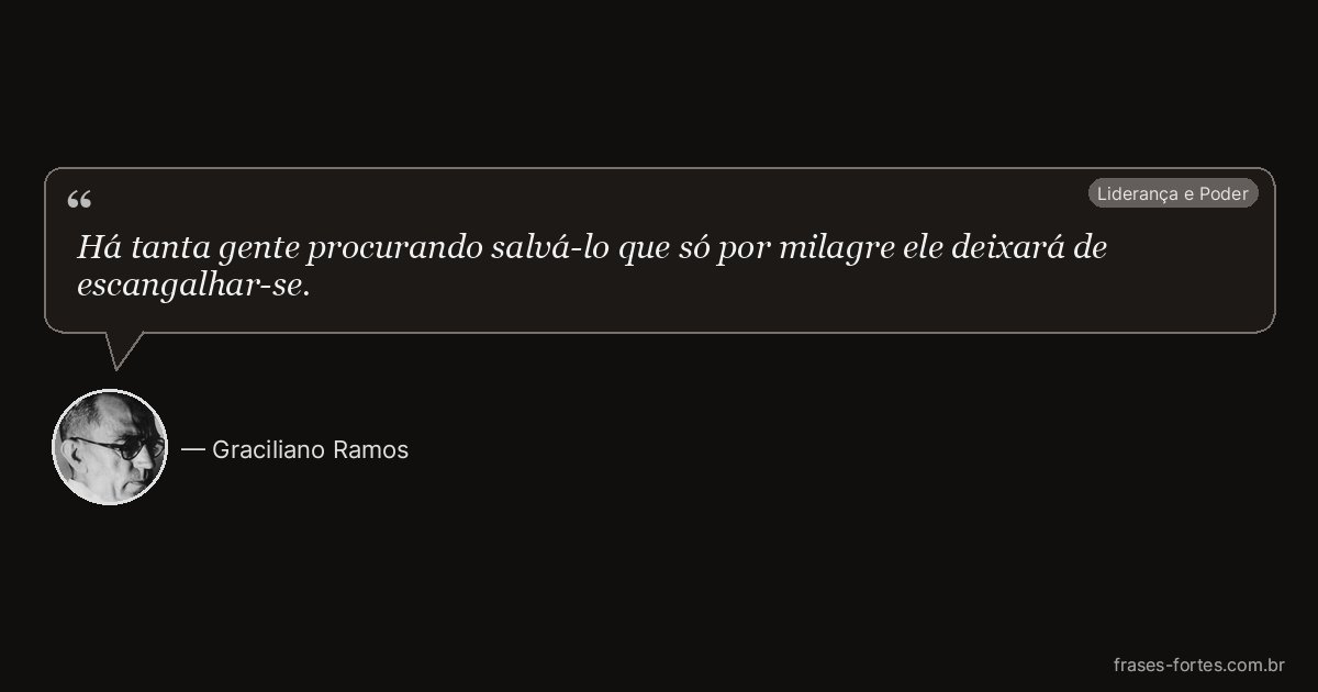 Frase de Graciliano Ramos