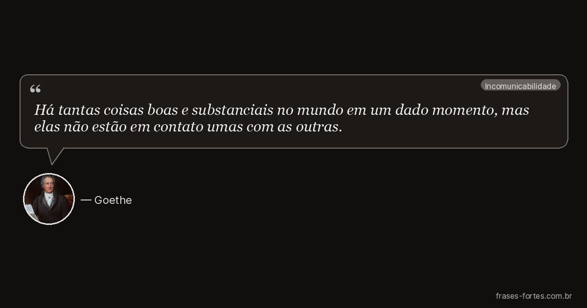 Frase de Goethe