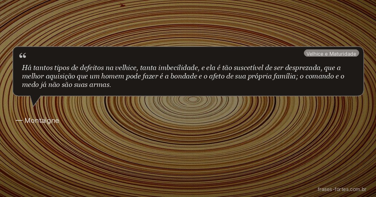 Frase de Montaigne