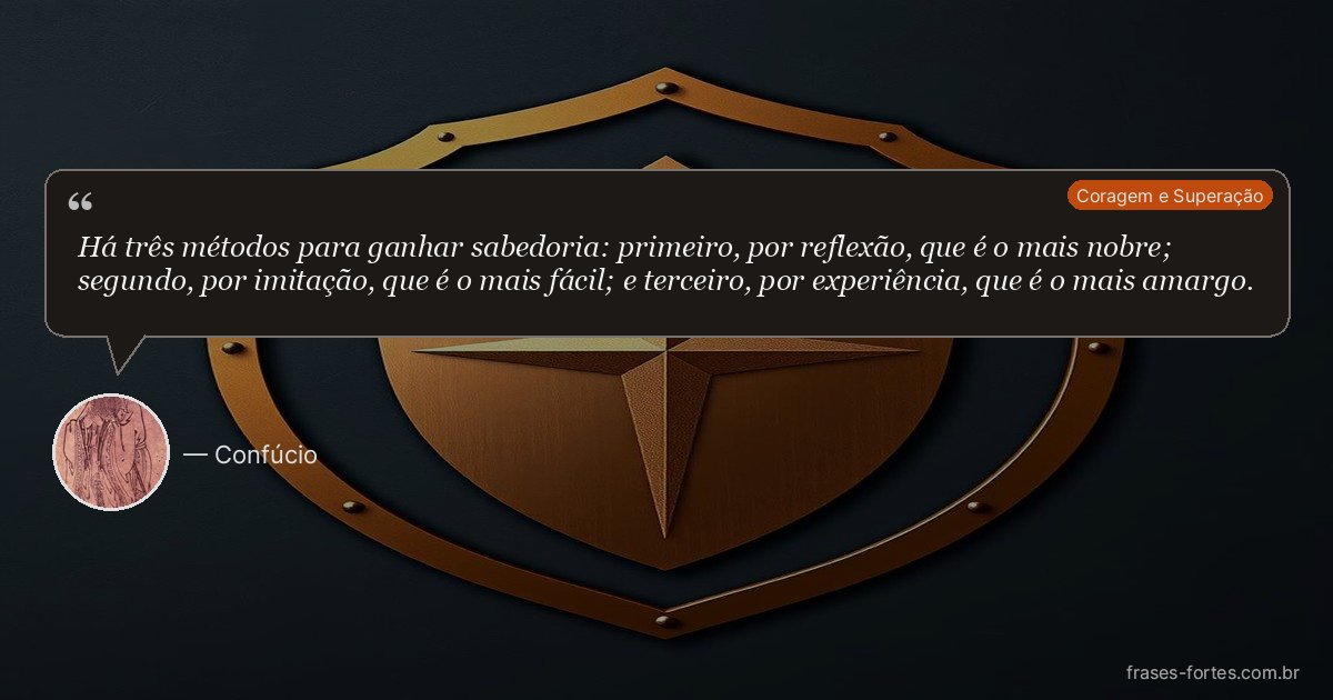 Frase de Confúcio