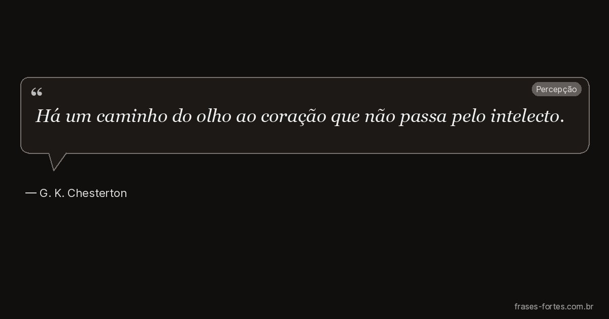 Frase de G. K. Chesterton