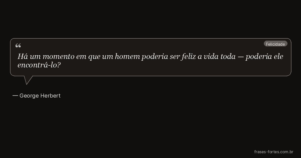 Frase de George Herbert