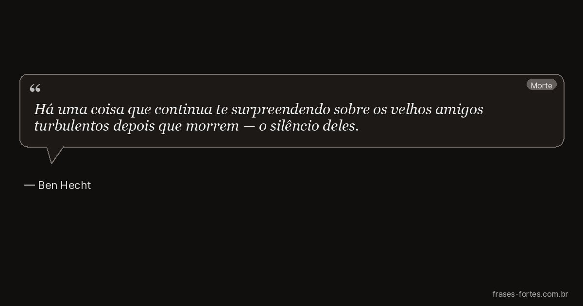 Frase de Ben Hecht