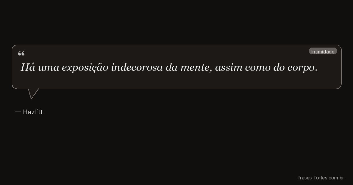 Frase de Hazlitt