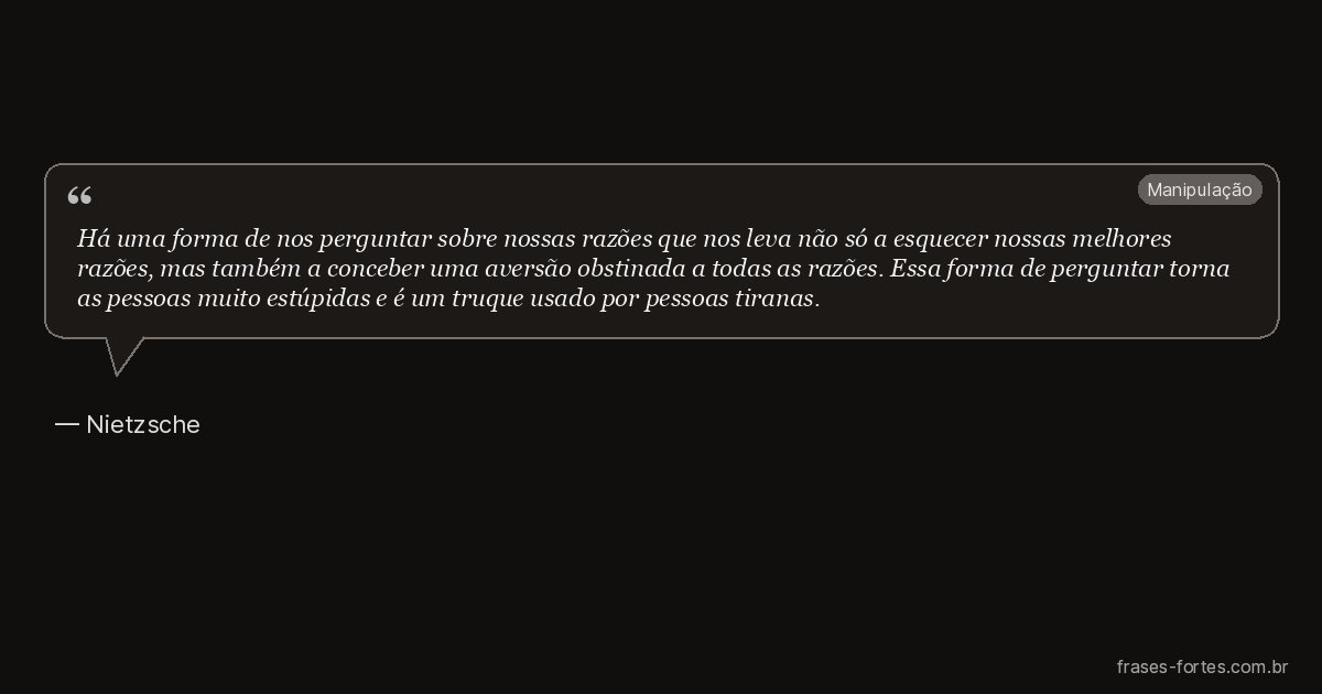 Frase de Nietzsche